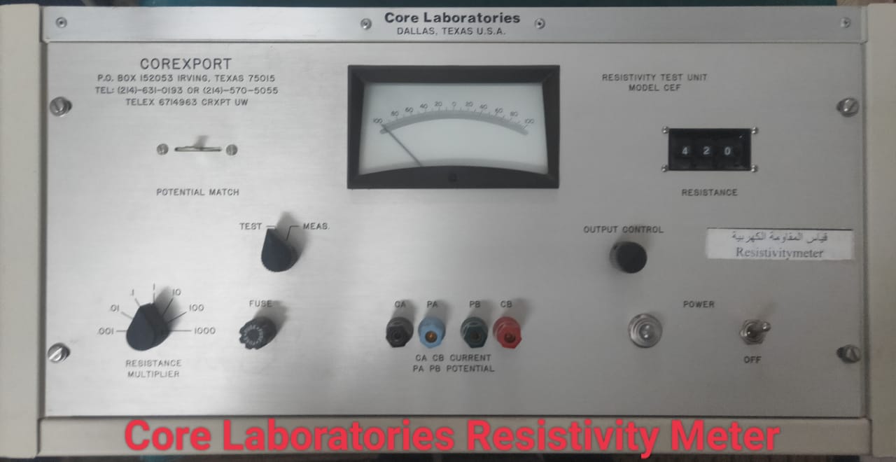 Core laboratories Resistivity Meter